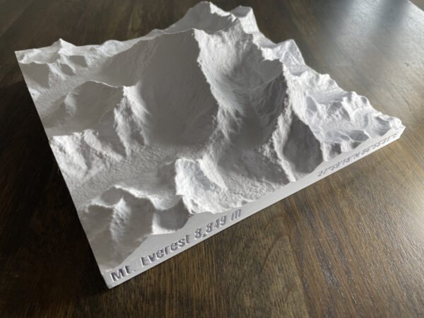IMG_9013 Mount Everest 3d printed mountain terrain model