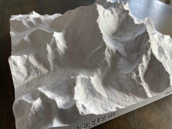 IMG_9017 Mount Everest 3d printed mountain terrain model
