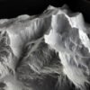 3d printed model topographic map of Snowdon
