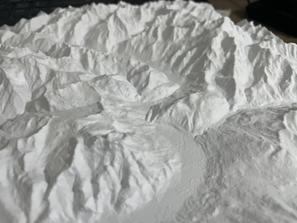 Custom 3D Printed Topographic Map