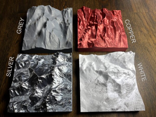 ColourSchemes 3d printed model topographic map of Snowdon