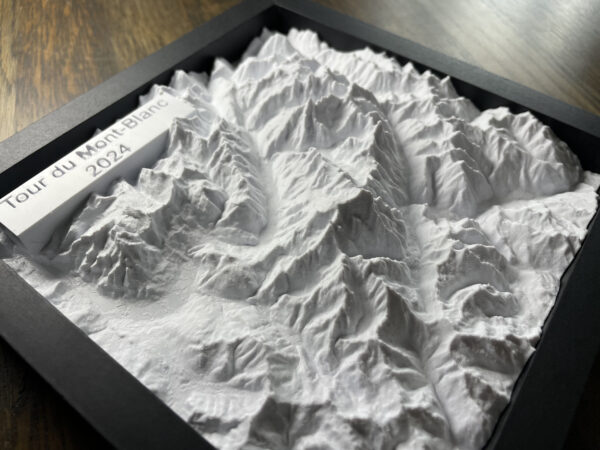 Mont Blanc framed 3d printed model