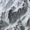 MontBlanc_2 3d printed model topographic map of Mont Blanc