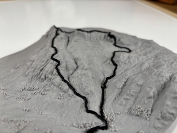 IMG_2309 Topographic Trail Map in 3D