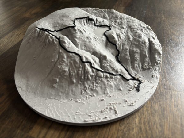 IMG_2339 Topographic Trail Map in 3D