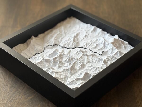 il_fullxfull.7907114294_286q Topographic Trail Map in 3D
