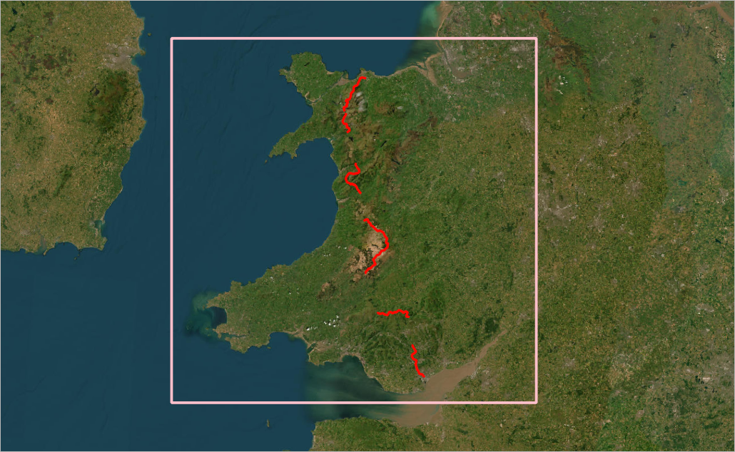 DragonsBack model extent
