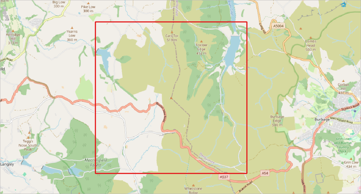 Shining Tor model extent