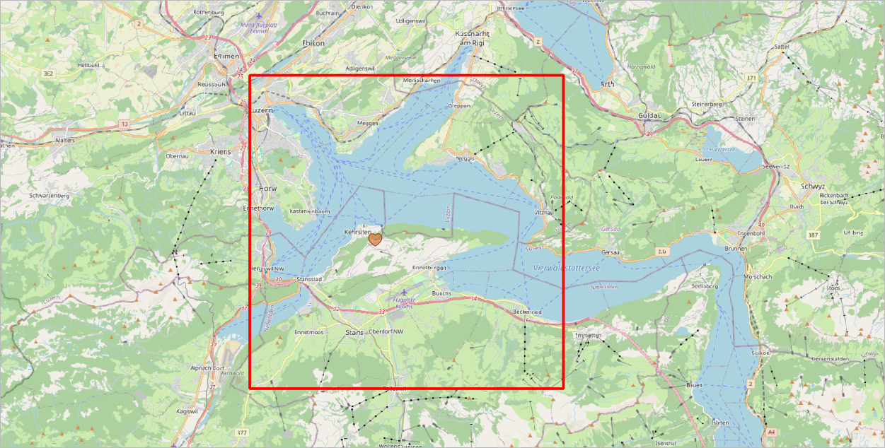 Bürgenstock model extent