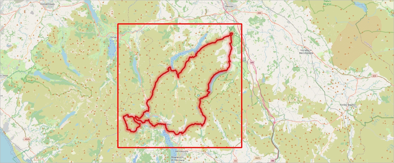 Lakeland100 model extent