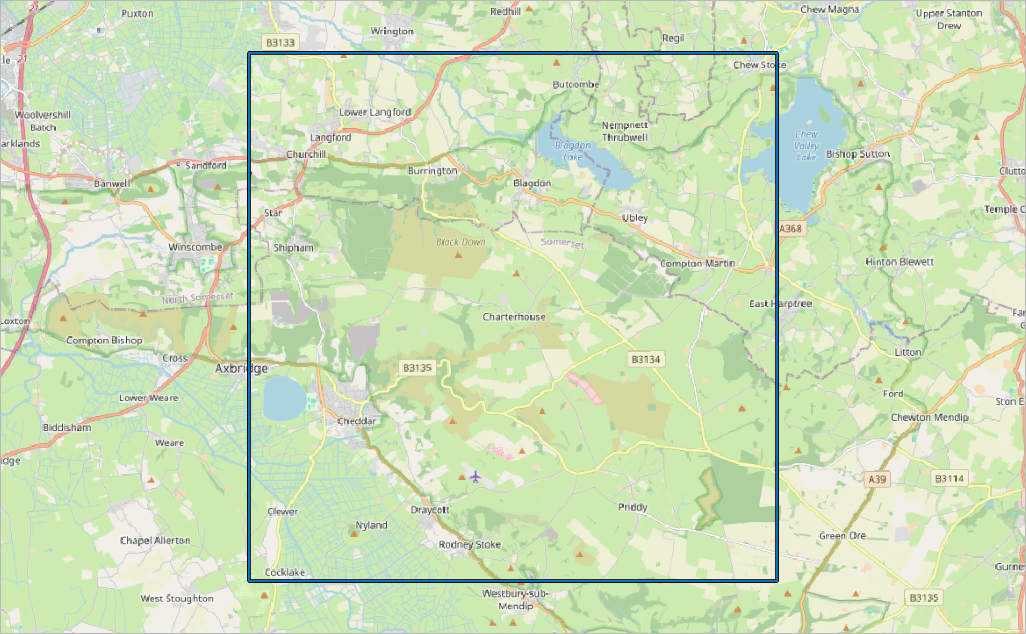 MendipHills model extent