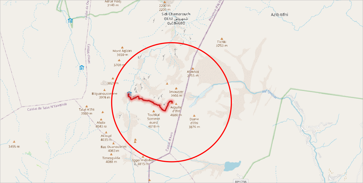 Toubkal model extent