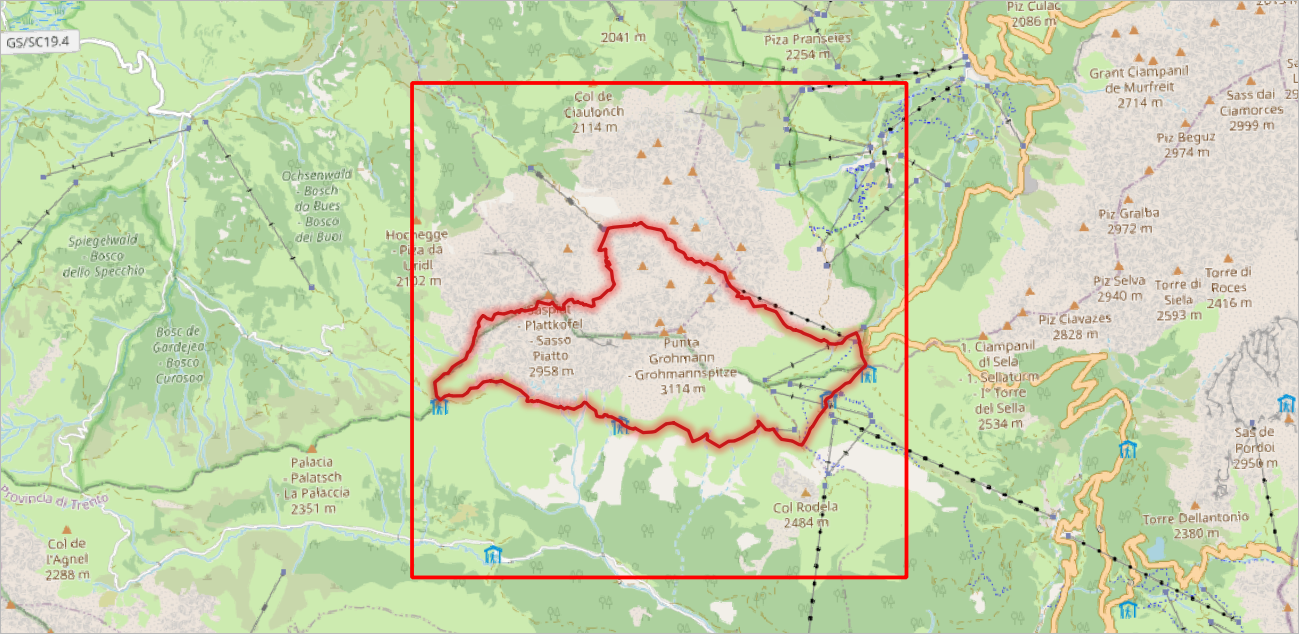 Via Ferrata Oskar Schuster model extent